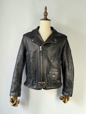 SCHOTT NYC Perfecto 613 / 618 Vintage Lederjacke Gr 44 XL Made in USA Arrow