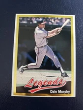 Dale Murphy Atlanta Braves 1990 Legends White Border Oddball