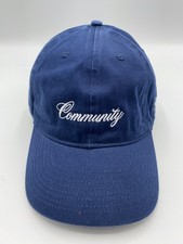 Community Logo Blue Music Mens Adult Cotton Baseball Cap Hat