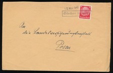720179) DR Blg. mit Ra1 Stpl. G&ouml;rchen (Kr. Rawitsch ) Wartheland Posen