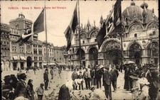 Cartolina Venezia Veneto, Chiesa S. Marco, Torre dell'Orologio - 4947240