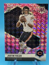 2021 Mosaic Justin Fields Pink Camo RC #304