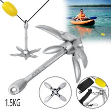 1,5kg Anker Faltanker Klappanker verzink Ankerset Bootsanker mit 10m Ankerleine