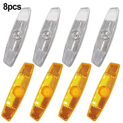 Premium Fahrrad Reflektoren Set 8 St��ck Speichenreflektoren f��r hinten Sicherh