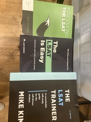 LSAT Prep Book Lot: Introducing the LSAT, LSAT Is Easy 4th Ed, LSAT Trainer
