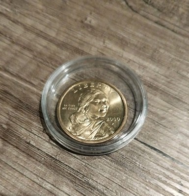 2000 P Sacagawea - One Dollar Coin - US Liberty - E Pluribus Unum - Rar