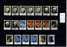 BRD  Bund  Sammlung  Freimarken  Blumen  hohe  Werte  gestempelt  813