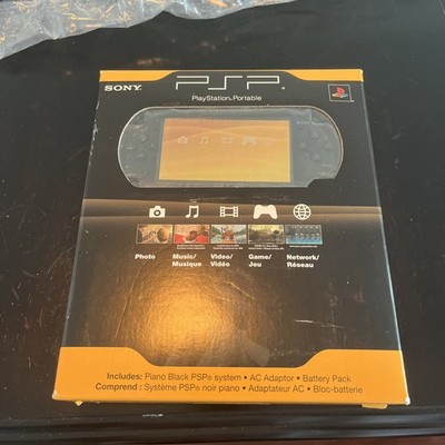 NEW SEALED Sony PSP-2001PB Piano Black Slim PlayStation Portable 2007 Core Pack