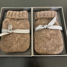 NIB RESTORATION HARDWARE MINI CASHMERE WARNERS KIDS GLOVES CHOCOLATE BROWN
