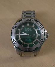 Invicta Pro Diver 39117 Men's Stainless Steel Green Dial Green/Black Bezel Watch