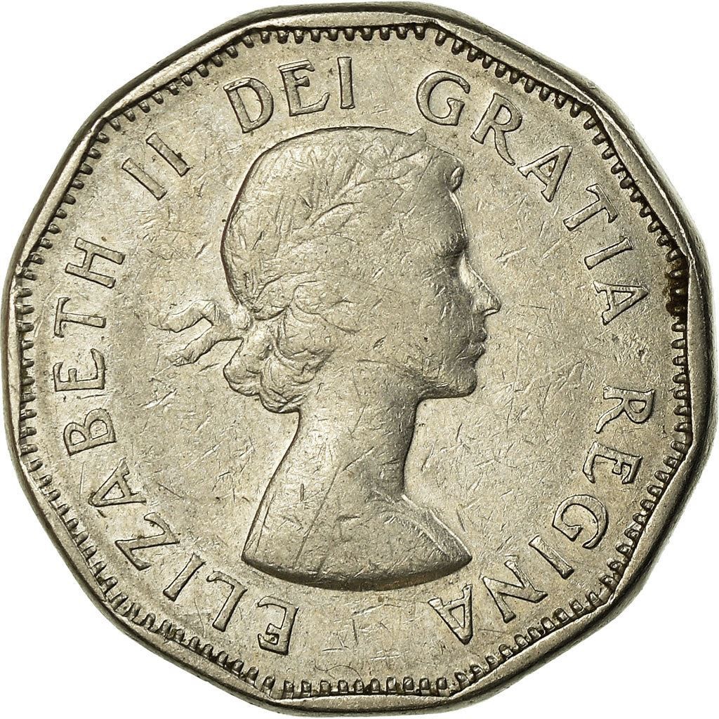 Canada | 5 Cents Coin | Nickel | 1st portrait | KM:50a | 1955-1962