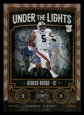 2020 Panini Legacy #UL-DB Derrick Brown Under the Lights Bronze #/100