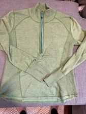 Eddie Bauer Women's Green 1/4 Zip Long Sleeve Pullover