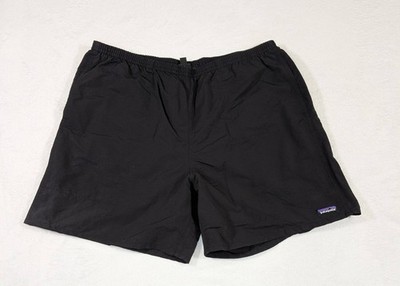 Patagonia Baggies Shorts Adult XXL Black Lined Drawstring Pockets