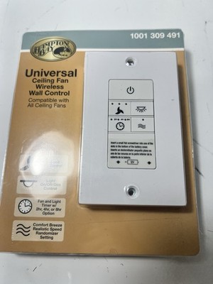 Hampton Bay 3-Speed Universal Ceiling Fan Wireless Wall Control 1001 309 491