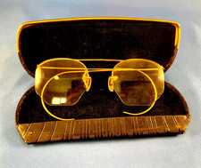 ARCO 1930's 1/10 12K GF Semi Rimless EYEGLASSES w/Original Black Case 776