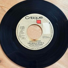 The Beach Boys & Little Richard - Happy Endings 45rpm 7' Vinyl Record R64
