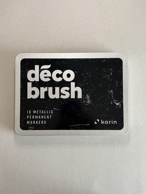 Karin Deco Brush Metallic Permanent Markers 10ct