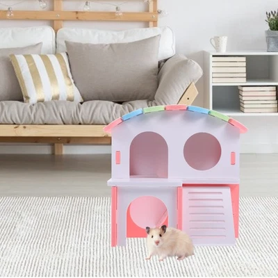 Maisonnette Pour Hamster Cage Chinchilla Cachette De Hamsters Petits Animaux - Photo 1/4