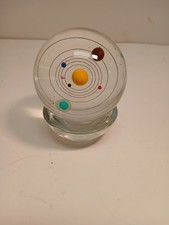 Crystal Ball Solar System Heavy Glass