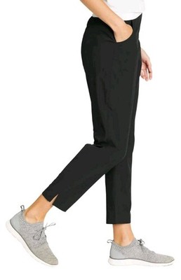 EDDIE BAUER WOMEN'S LIGHT WEIGHT TRAVEL ANKLE PANTS, UPF 50+