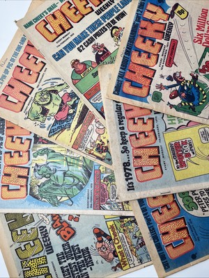 7 x CHEEKY Weekly Bundle / Job Lot - Vintage 70s British Children's Comics