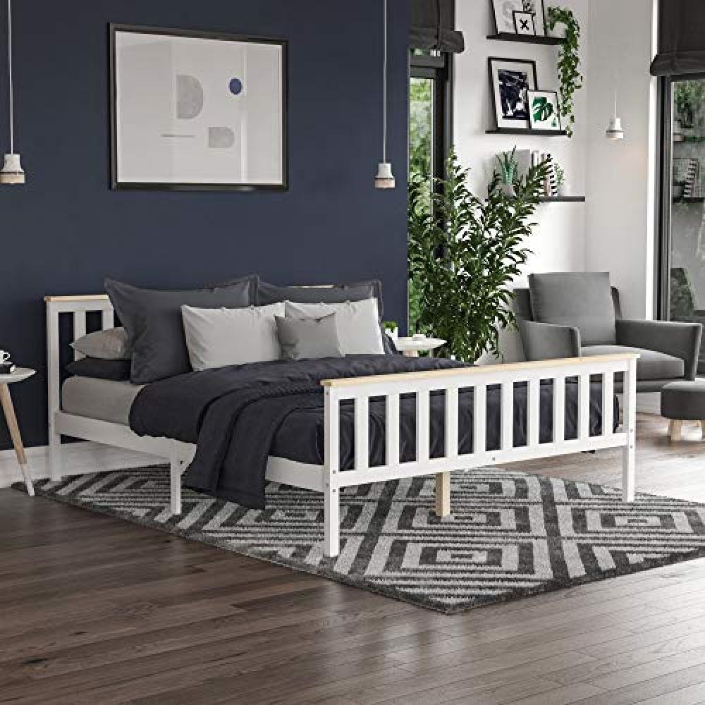 (TG. H 82 x L 157 x P 206,5 cm Circa) Amazon Basics Milano Letto King Size, Stru