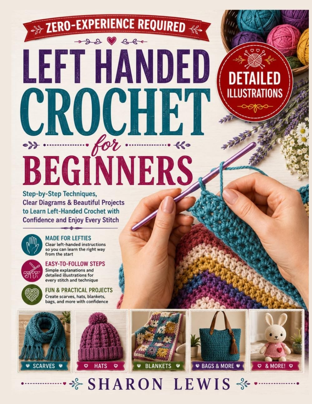 Left Handed Crochet For Beginners: Step-by-Step Left-Handed Crochet Techniques w