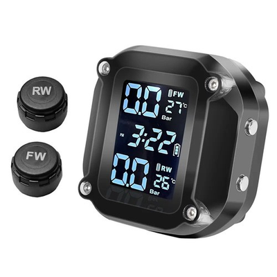 #ad #ad Wireless Motorcycle TPMS Tire Tyre Pressure Monitor System 2 External Sensors $19.99