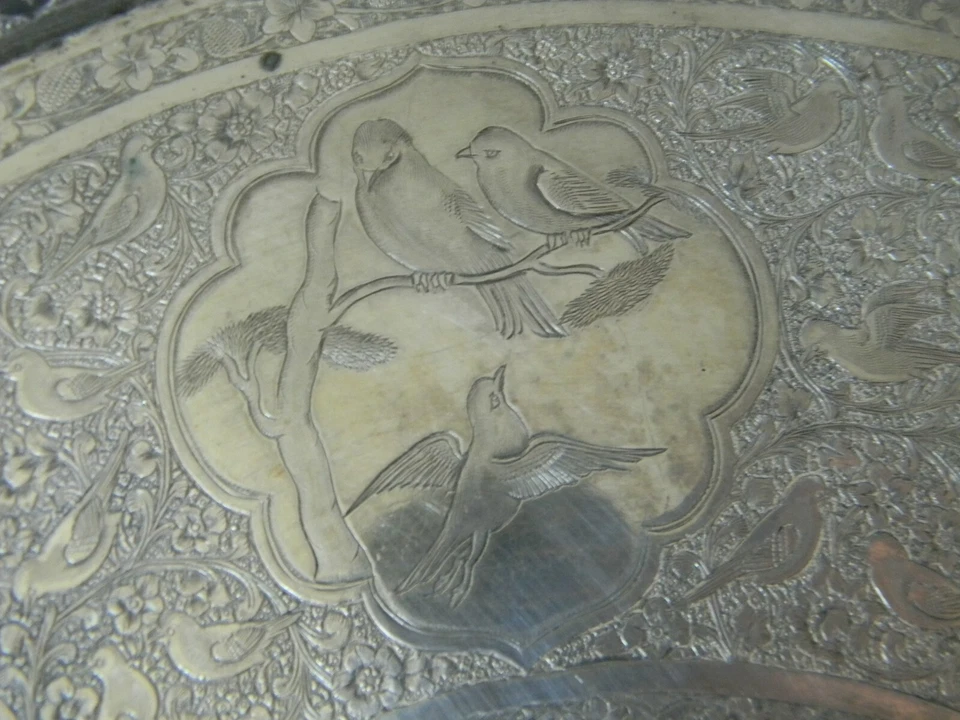 Argent Massif Qadjar Qajar Kadjar Sterling Silver Plat Silver Silber Perse - Photo 4/4