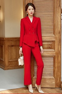 giacca pantalone rosso