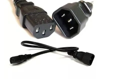 2 Pack C13~C14 Female PC Power Extension Cord/Cable/Wire  18awg S19 Bitmain