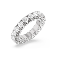 18 Karat WeißGold Verlobung Ewigkeit Im Labor GezüChteter Runder Diamant 8 Ka...