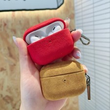 Luxury Suede Leather Earphone Case Cover For Apple AirPods 4th 3rd 2nd Pro 1/2