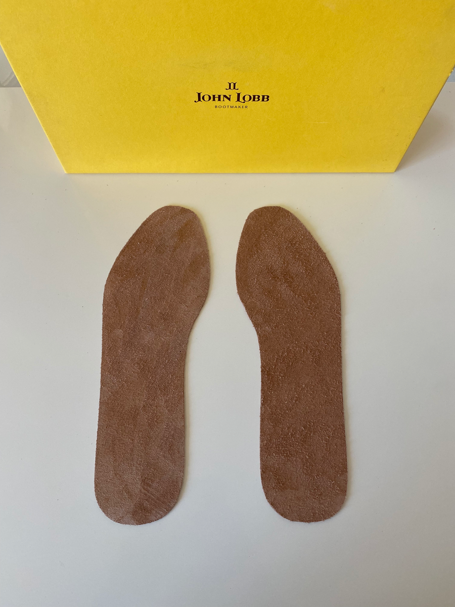 Semelles Intérieures John Lobb Homme - Talonnettes En Cuir Découpables - Pointure UK 12 (EU 46)