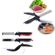 2 in 1 Smart Cutter Chopping Board, Smart Scissor, Removable Knife, Safety Lock