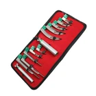 Set Of 12 Disposable Fiber Optic Macintosh & Miller Laryngoscope Intubation Kit