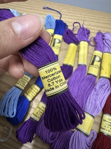 60 Skeins Lot Prism Floss Embroidery Thread Made in France 100% Cotton - Picture 9 of 9