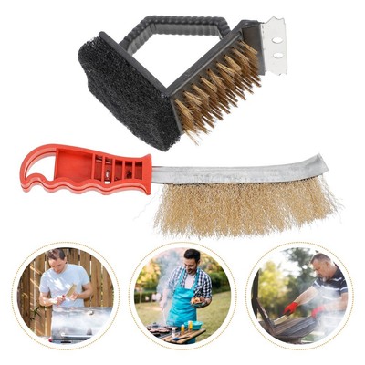 2 Pcs Grill Pinsel Für Holzkohle Grill Grill Reinigung Pinsel