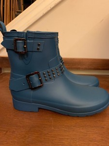 hunter studded biker boots