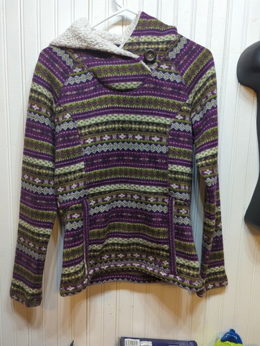 Green Hoodie Fleece Sweater Jacket Hood 