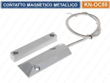 CONTATTO MAGNETICO METALLICO RINFORZATO PER PROTEZIONE CANCELLI PORTE BASCULANTI