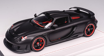 1/18 Ivy Models Porsche Gemballa Mirage GT in Matte Black  on Leather base