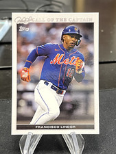 FRANCISCO LINDOR 2022 TOPPS X DEREK JETER CALL OF THE CAPTAIN BASE CARD METS