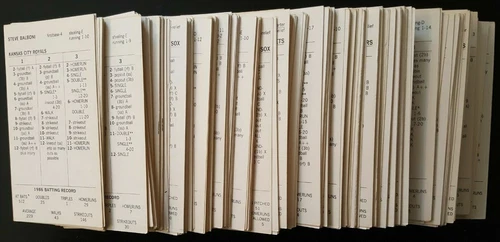Strat-O-Matic Baseball Vintage Single Cards 1970 - 1989 Pick Select 12 From List