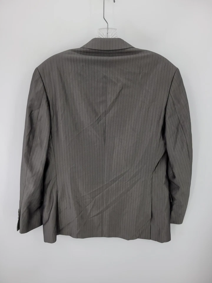 Caravelli Italia Traje Deportivo Abrigo Blazer Hombre 38 Marrón Rayas Dos Botones Italia Foto 2 de 4