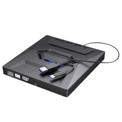 Multi-functional External Drive DVD Burner Four-in-One USB 3.0/Type-C
