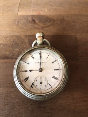 Vintage Elgin Natl Watch Co pocket watch For Parts/Repair