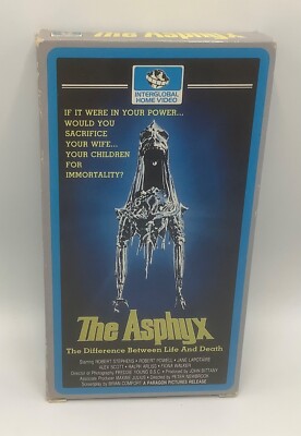 The Asphyx-1987 VHS Tape of a 1972 Horror Film-Very Good Condition