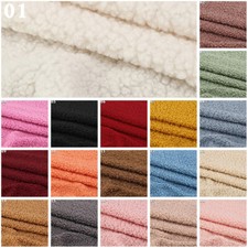 19.6x63" Faux Sherpa Shearling Loop Wool Fabric DIY Curly Fur Thicken Clothe Sew